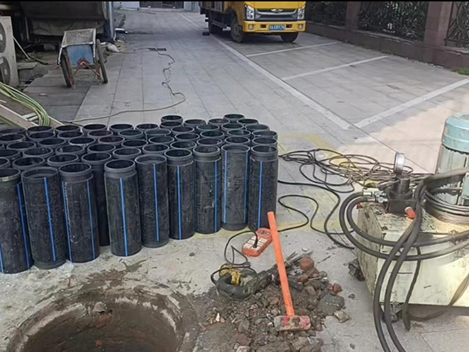 舟山PE置换管厂家 DN315置换管 非开挖管短管置换